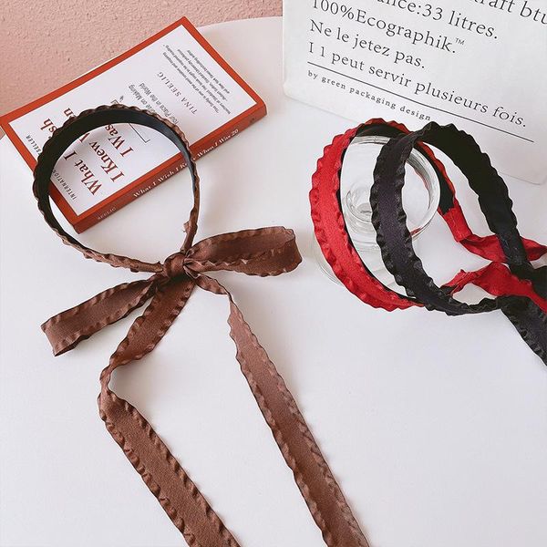 hair accessories french super fairy headband ribbon korean women's satin simple temperament headdress, Slivery;white
hair accessories french super fairy headband ribbon korean women's satin simple temperament headdress, Slivery;white