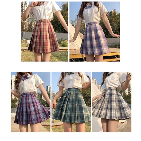 clothing sets summer japanesehigh waist pleated skirts plaid gothic cute mini skirt women jk uniform students harajuku preppy, White
clothing sets summer japanesehigh waist pleated skirts plaid gothic cute mini skirt women jk uniform students harajuku preppy, White