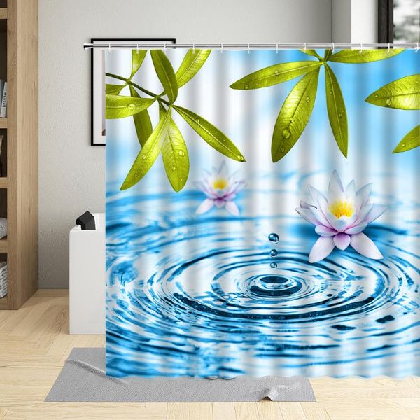 lotus spa decor shower curtain set water lily flower leaves polyester fabric waterproof bathroom bath curtains with 12 hooks
lotus spa decor shower curtain set water lily flower leaves polyester fabric waterproof bathroom bath curtains with 12 hooks