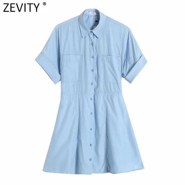 zevity women fashion solid color single breasted elastic waist shirt dress office ladies chic short sleeve a line vestido ds8205 210603, Black;gray
zevity women fashion solid color single breasted elastic waist shirt dress office ladies chic short sleeve a line vestido ds8205 210603, Black;gray