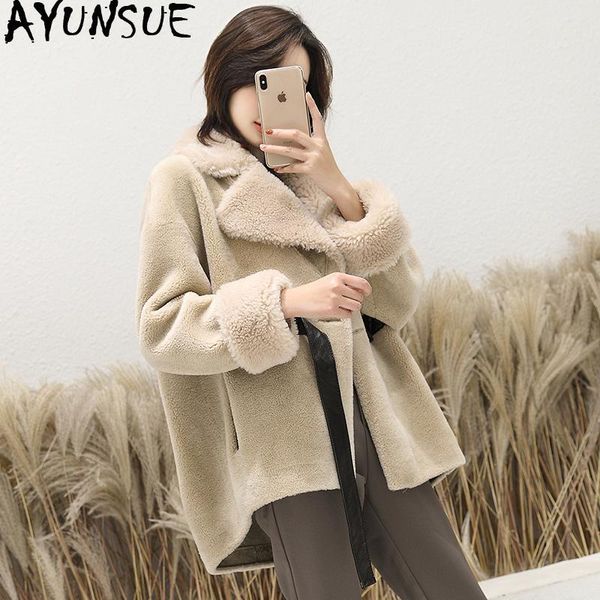 real sheep shearling fur coat 2021 autumn winter jacket women 100% wool coats and jackets korean outwear my3608 women's & faux, Black
real sheep shearling fur coat 2021 autumn winter jacket women 100% wool coats and jackets korean outwear my3608 women's & faux, Black