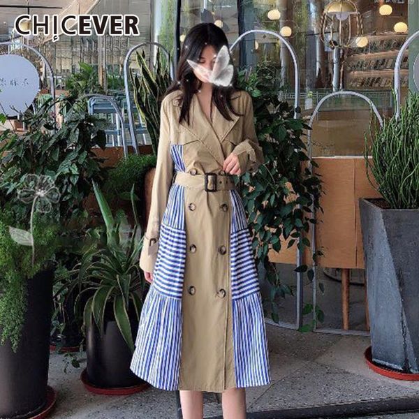 women's trench coats chicever patchwork windbreaker for women lapel long sleeve high waist lace up striped hit color windbreakers femal, Tan;black
women's trench coats chicever patchwork windbreaker for women lapel long sleeve high waist lace up striped hit color windbreakers femal, Tan;black
