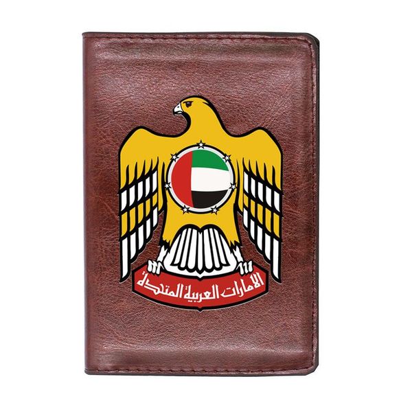 card holders leather the united arab emirates printing men passport cover slim women travel id holder wallet, Brown;gray
card holders leather the united arab emirates printing men passport cover slim women travel id holder wallet, Brown;gray