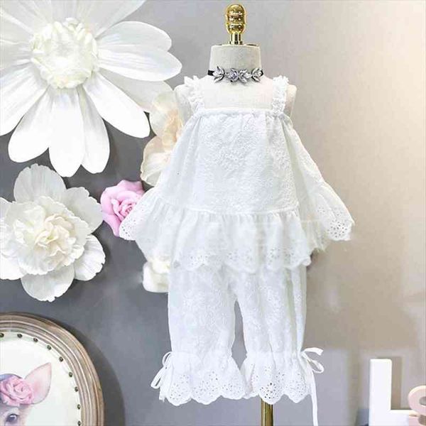 girls suit flower sling plus middle pants summer fashion childrens clothing sets, White
girls suit flower sling plus middle pants summer fashion childrens clothing sets, White