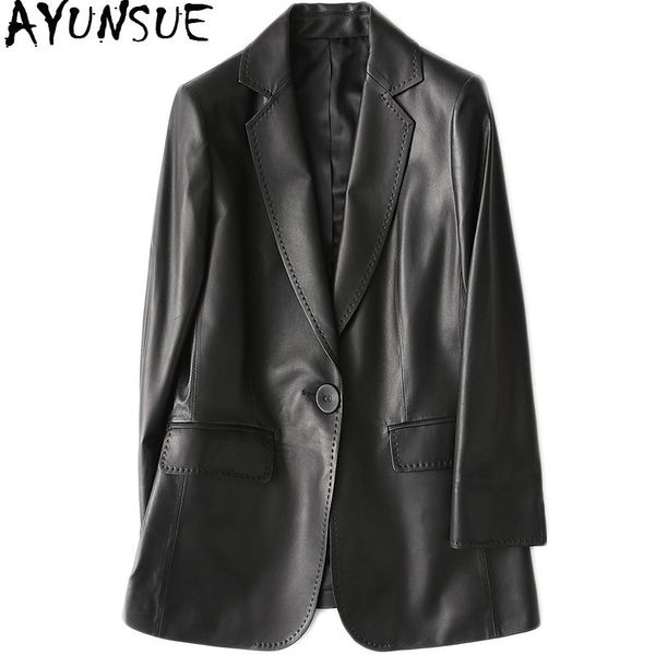 casual genuine leather jacket women 2021 spring real sheepskin coat female slim ladies jackets outerwear 18-yy1089a women's & faux, Black
casual genuine leather jacket women 2021 spring real sheepskin coat female slim ladies jackets outerwear 18-yy1089a women's & faux, Black