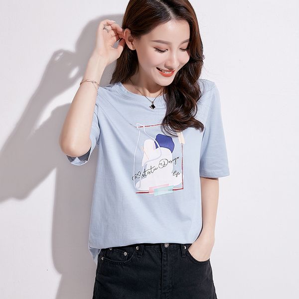 women's t-shirt t-shirt from cartoons printed women's t cotton summer mujer s short sleeve woman clothes femme dont, White
women's t-shirt t-shirt from cartoons printed women's t cotton summer mujer s short sleeve woman clothes femme dont, White
