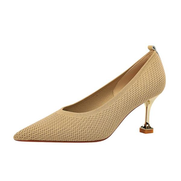 dress shoes korean fashion simple wool knitting shallow mouth pointed versatile women's high heels single, Black
dress shoes korean fashion simple wool knitting shallow mouth pointed versatile women's high heels single, Black