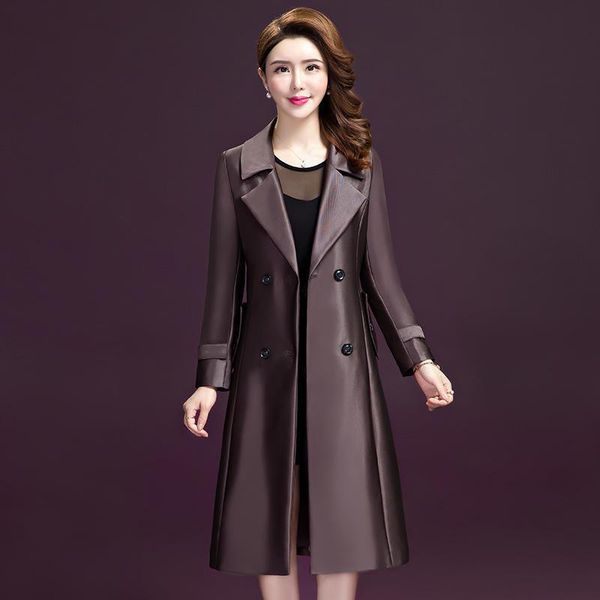 women's trench coats europe and the united states 2021 spring korean fashion windbreaker mid length slim over knee coat 2 col, Tan;black
women's trench coats europe and the united states 2021 spring korean fashion windbreaker mid length slim over knee coat 2 col, Tan;black
