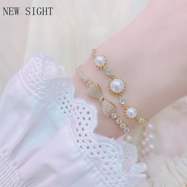 link, chain sight crystal bowknot bracelets fashion brand jewelry elegant pearl flower charm bracelets&bangles for women gift, Black
link, chain sight crystal bowknot bracelets fashion brand jewelry elegant pearl flower charm bracelets&bangles for women gift, Black