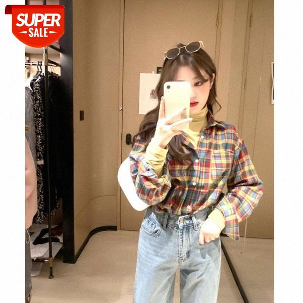 western style plaid shirt women's 100-year-old wear long-sleeved design retro tide #bw2x, White
western style plaid shirt women's 100-year-old wear long-sleeved design retro tide #bw2x, White