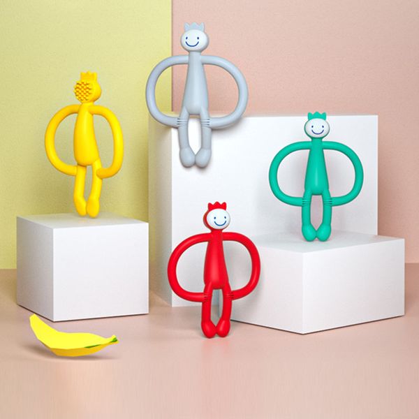 1pcs funny monkey shape baby teether toys food grade silicone baby molar sticker toys infant molar teething toy
1pcs funny monkey shape baby teether toys food grade silicone baby molar sticker toys infant molar teething toy