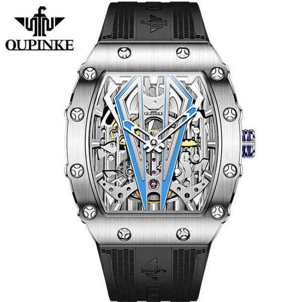 oupinke mens watches luxury brand automatic mechanical wristwatch fashion skeleton silicone strap sports waterproof watch men, Silver
oupinke mens watches luxury brand automatic mechanical wristwatch fashion skeleton silicone strap sports waterproof watch men, Silver