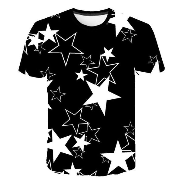 men's t-shirts short sleeve 3d digital print penta star design sport breathable t-shirt, White;black
men's t-shirts short sleeve 3d digital print penta star design sport breathable t-shirt, White;black