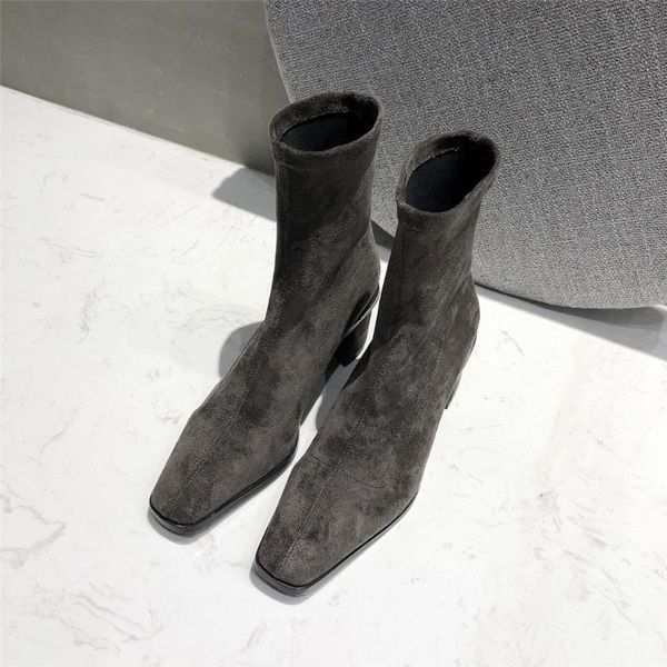 boots autumn winter fashion women square toe yarn elastic ankle kid suede thick heel shoes female socks bota feminin, Black
boots autumn winter fashion women square toe yarn elastic ankle kid suede thick heel shoes female socks bota feminin, Black