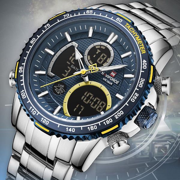 wristwatches naviforce big dial men watch sports watches men's chronograph quartz wristwatch male clock relogio masculino, Slivery;brown
wristwatches naviforce big dial men watch sports watches men's chronograph quartz wristwatch male clock relogio masculino, Slivery;brown