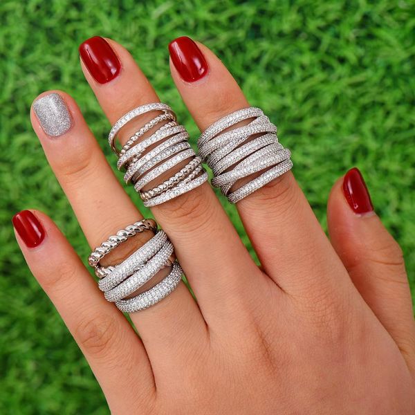 cluster rings missvikki african nigerian handmade cubic zirconia for women wedding engagement party anniversary dance ring, Golden;silver
cluster rings missvikki african nigerian handmade cubic zirconia for women wedding engagement party anniversary dance ring, Golden;silver