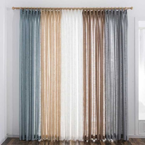 simple modern style green blue grey voile curtains for bedroom soft linen cotton-like tulle curtain living room & drapes
simple modern style green blue grey voile curtains for bedroom soft linen cotton-like tulle curtain living room & drapes