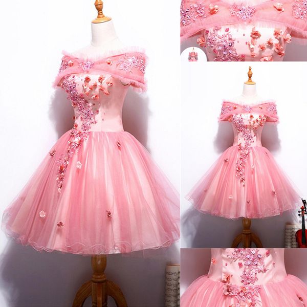 new scoop homecoming dresses 3d handmade flowers appliqued short prom gown lace party gowns custom, Blue;pink
new scoop homecoming dresses 3d handmade flowers appliqued short prom gown lace party gowns custom, Blue;pink