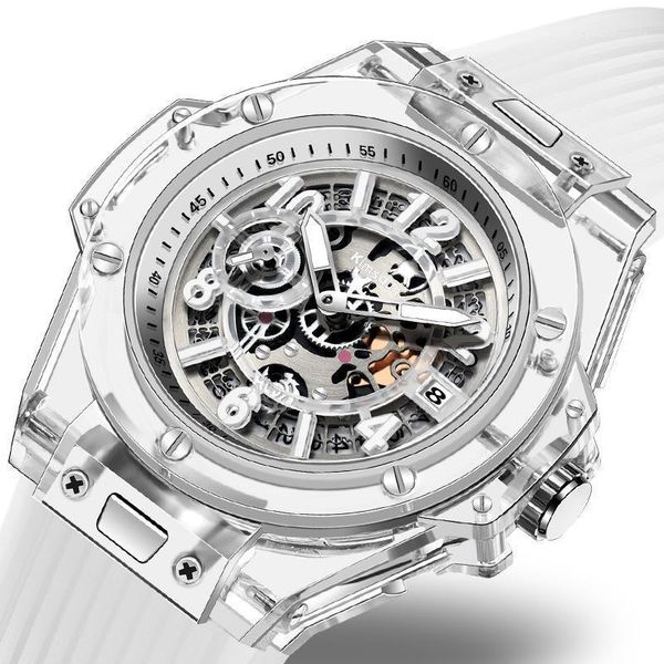 wristwatches 2021 creative fashion transparent silicone couple watch men and women waterproof quartz limited edition, Slivery;brown
wristwatches 2021 creative fashion transparent silicone couple watch men and women waterproof quartz limited edition, Slivery;brown