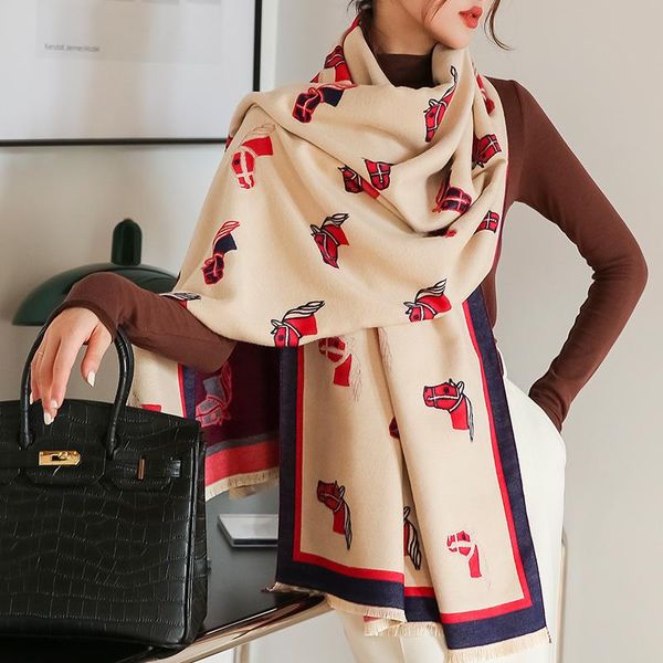 scarves horse print cashmere scarf women pashmina shawls and wraps thick warm female echarpe blanket, Blue;gray
scarves horse print cashmere scarf women pashmina shawls and wraps thick warm female echarpe blanket, Blue;gray