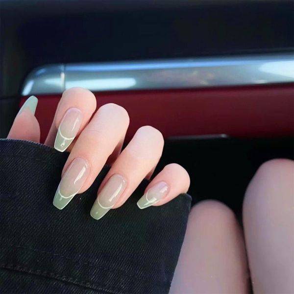 green gradient ballerina false nails detachable full cover coffin nail tips artificial manicure tool fake art decoration, Red;gold
green gradient ballerina false nails detachable full cover coffin nail tips artificial manicure tool fake art decoration, Red;gold