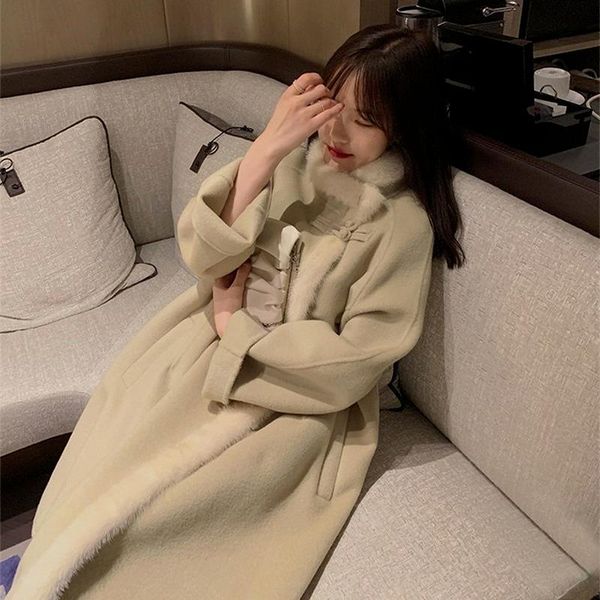 women's wool & blends double-sided woolen coat female autumn and winter thickening 100% pure chinese style long cashmere, Black
women's wool & blends double-sided woolen coat female autumn and winter thickening 100% pure chinese style long cashmere, Black