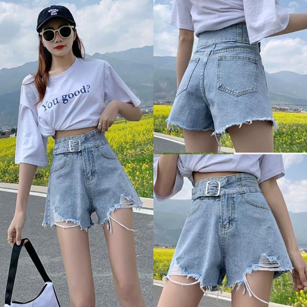 denim shorts women summer 2021 hole high waist a-line loose korean version of thin wide-leg women's pants jeans, Blue
denim shorts women summer 2021 hole high waist a-line loose korean version of thin wide-leg women's pants jeans, Blue