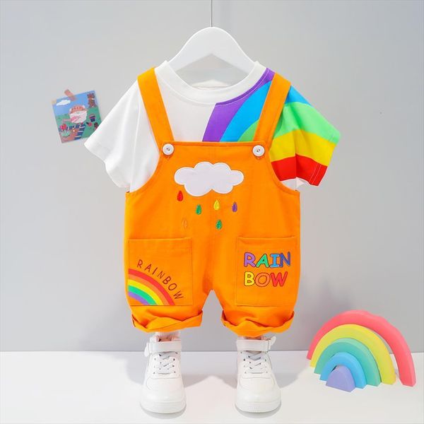 summer 1 2 3 4 5 years boy children stylish piece set clothes cartoon rainbow clouds short sleeves unisex, White
summer 1 2 3 4 5 years boy children stylish piece set clothes cartoon rainbow clouds short sleeves unisex, White