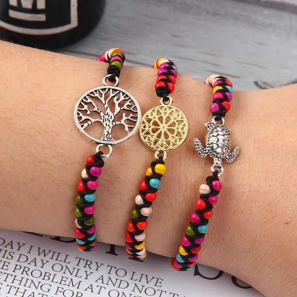 beaded, strands bohemian tree of life pendant charm bracelet natural stone beads handmade adjustable woven anklet for women men, Black
beaded, strands bohemian tree of life pendant charm bracelet natural stone beads handmade adjustable woven anklet for women men, Black