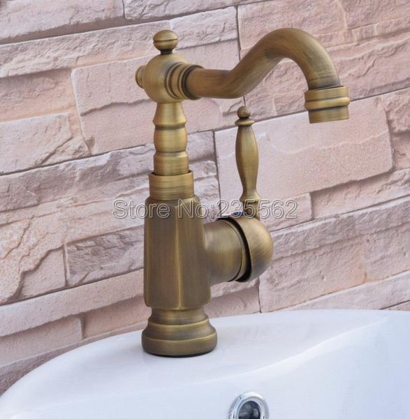 bathroom sink faucets classic antique brass single handle hole wash basin faucet mixer taps lnf249
bathroom sink faucets classic antique brass single handle hole wash basin faucet mixer taps lnf249