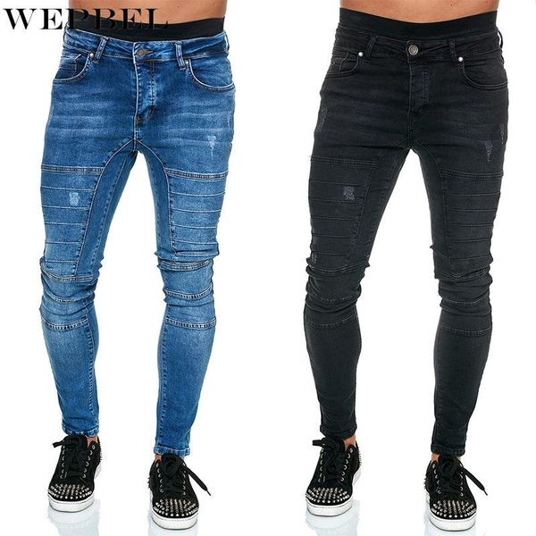 men's pants wepbel men motor style ripped jeans male bike pencil denim long slim fit patchwork trousers, Black
men's pants wepbel men motor style ripped jeans male bike pencil denim long slim fit patchwork trousers, Black