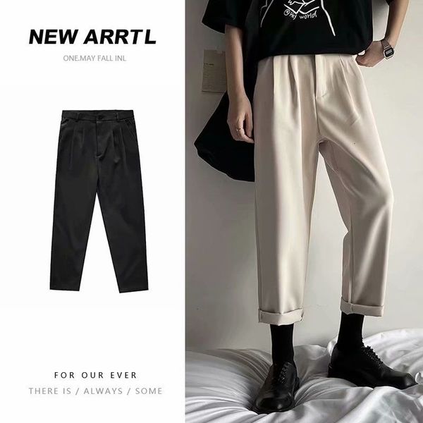 men's pants spring and summer suit slim fashion solid color dress men korean society mens straight casual m-3xl bzke, Black
men's pants spring and summer suit slim fashion solid color dress men korean society mens straight casual m-3xl bzke, Black