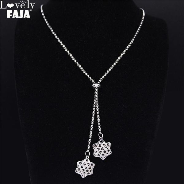 hexagram stainless steel chain necklaces for women silver color statement necklace jewelry collares para mujer nxs03 pendant
hexagram stainless steel chain necklaces for women silver color statement necklace jewelry collares para mujer nxs03 pendant