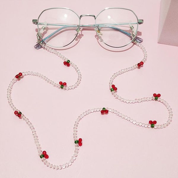 sunglasses frames fashion crystal cherry glasses chain cute transparent beads pearl mask neck straps lanyard women jewelry, Silver
sunglasses frames fashion crystal cherry glasses chain cute transparent beads pearl mask neck straps lanyard women jewelry, Silver