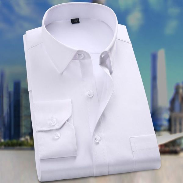 men's dress shirts padrão-ajuste dos homens de manga comprida vestido básico sólido camisa patch bolso único alta qualidade formal escr, White;black
men's dress shirts padrão-ajuste dos homens de manga comprida vestido básico sólido camisa patch bolso único alta qualidade formal escr, White;black