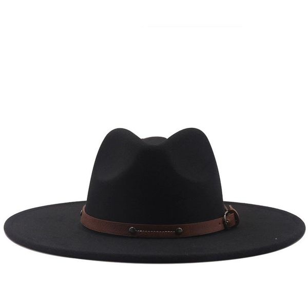wide brim hats women 9.5cm large wool felt fedora chic floppy trilby hat with leather bands dress wedding jazz caps, Blue;gray
wide brim hats women 9.5cm large wool felt fedora chic floppy trilby hat with leather bands dress wedding jazz caps, Blue;gray