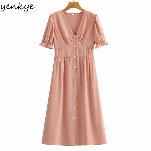 summer women solid color dress female high waist v neck a-line casual elegant lady short sleeve robe 210514, Black;gray
summer women solid color dress female high waist v neck a-line casual elegant lady short sleeve robe 210514, Black;gray