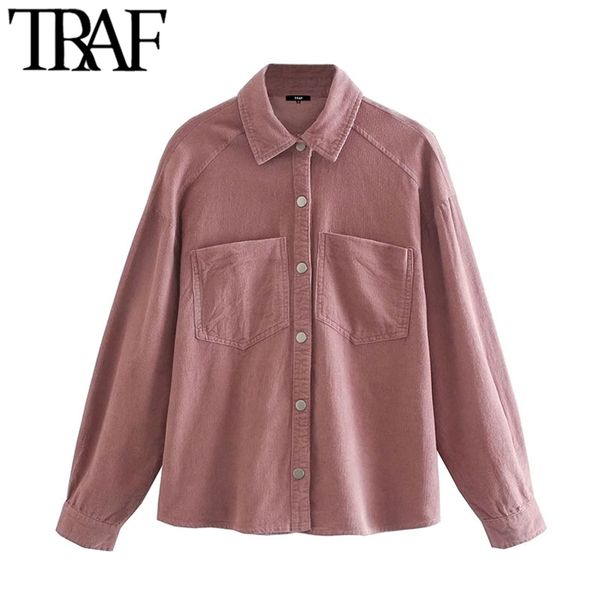 women fashion pockets oversized corduroy jacket coat vintage long sleeve snap-button female outerwear chic 210507, Black;brown
women fashion pockets oversized corduroy jacket coat vintage long sleeve snap-button female outerwear chic 210507, Black;brown