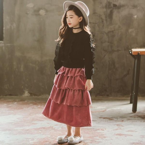 skirts maxi long fleece teenage skirt girls winter autumn layered ruffles high waist chirtmas for kids children clothes, Blue
skirts maxi long fleece teenage skirt girls winter autumn layered ruffles high waist chirtmas for kids children clothes, Blue
