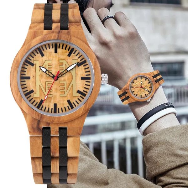 wristwatches wooden watch olive wood sandalwood interlocking five beads ke lettering white or red background, Slivery;brown
wristwatches wooden watch olive wood sandalwood interlocking five beads ke lettering white or red background, Slivery;brown