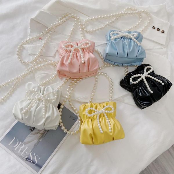 ladies mini shoulder bag designer cloud dumpling pearl chain messenger cute bowknot change bags totes
ladies mini shoulder bag designer cloud dumpling pearl chain messenger cute bowknot change bags totes