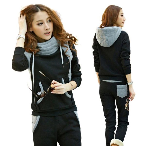 women's tracksuits 2021 autumn and winter color matching thick two-piece long-sleeved trousers with fashionable casual suit, Gray
women's tracksuits 2021 autumn and winter color matching thick two-piece long-sleeved trousers with fashionable casual suit, Gray