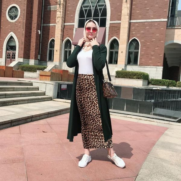 skirts wepbel women muslim skirt ankle length high waist a line leopard fashion slim ramadan islamic, Black
skirts wepbel women muslim skirt ankle length high waist a line leopard fashion slim ramadan islamic, Black
