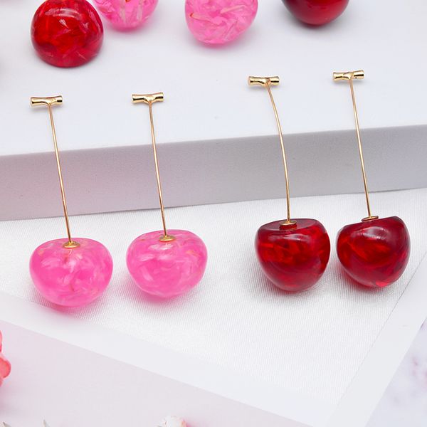 2021 sweet cherry drop earring for women cute multicolor fruit earrings woman spring summer explosions girl accessories, Silver
2021 sweet cherry drop earring for women cute multicolor fruit earrings woman spring summer explosions girl accessories, Silver