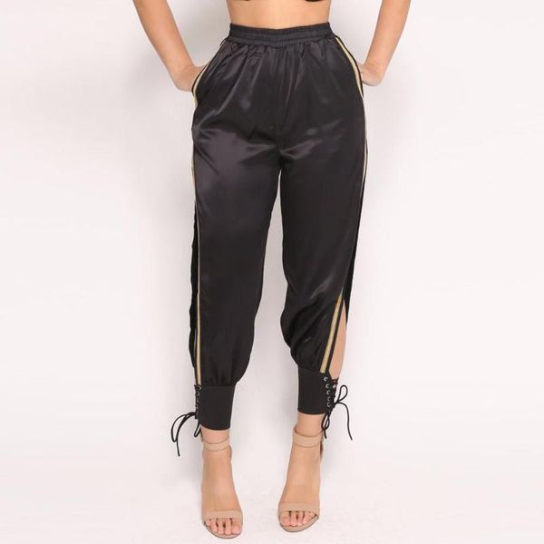 racing pants fashion women ankle-length splice split bandage sports high waist casual beam foot trouser sweatpants, Black;blue
racing pants fashion women ankle-length splice split bandage sports high waist casual beam foot trouser sweatpants, Black;blue