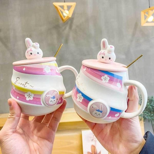 mugs cute girl heart mug ins creative personality cartoon ceramic rainbow kawaii water cup coffee with lid spoon
mugs cute girl heart mug ins creative personality cartoon ceramic rainbow kawaii water cup coffee with lid spoon