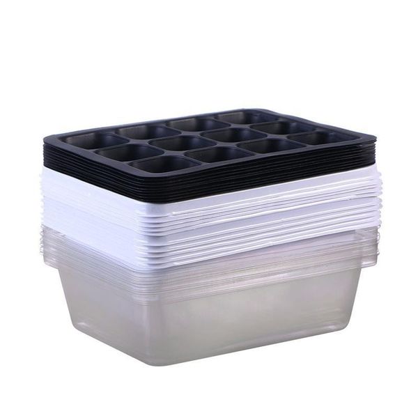 18x14x6cm seedling tray sprout plate 12 cavity nursery pots lids box for gardening bonsai planters &
18x14x6cm seedling tray sprout plate 12 cavity nursery pots lids box for gardening bonsai planters &