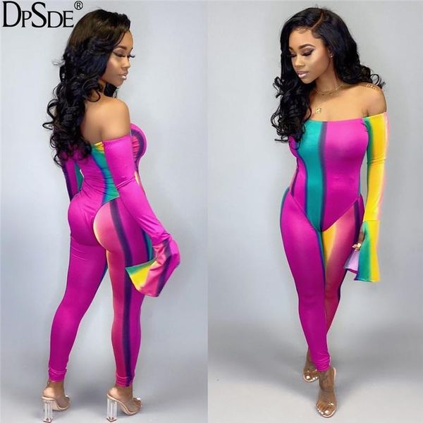 women's jumpsuits & rompers dpsde patchwork colorful off collar bodycon long jumpsuit full sleeve skinny women 2021 autumn outfits, Black;white
women's jumpsuits & rompers dpsde patchwork colorful off collar bodycon long jumpsuit full sleeve skinny women 2021 autumn outfits, Black;white