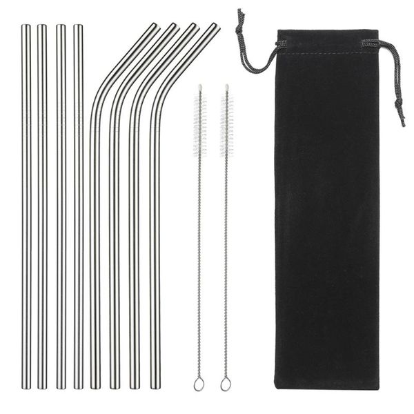 drinking straws 304 stainless steel straw reusable metal set wholesale with cleaning brush party bar accessory eco friendly
drinking straws 304 stainless steel straw reusable metal set wholesale with cleaning brush party bar accessory eco friendly