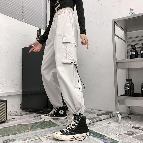big pockets cargo pants women high waist loose streetwear baggy tactical trouser hip hop quality joggers women's & capris, Black;white
big pockets cargo pants women high waist loose streetwear baggy tactical trouser hip hop quality joggers women's & capris, Black;white